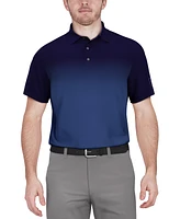 Pga Tour Men's Ombre Short Sleeve Performance Polo Shirt