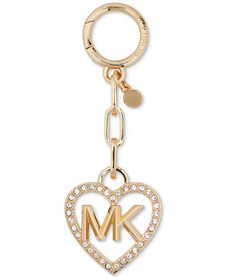 Michael Michael Kors Charms Metal Mk Heart Pave Key Charm