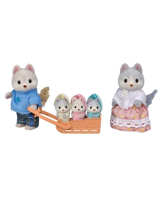Calico Critters Husky Family, Set of 5 Collectable Doll Figures