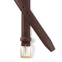 Lands' End Men's Classic Leather Chino Belt