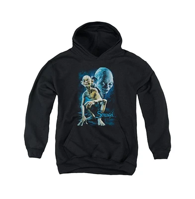 Lord Of The Rings Boys Youth Smeagol Pull Over Hoodie / Hooded Sweatshirt