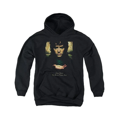 Lord Of The Rings Boys Youth Frodo One Ring Pull Over Hoodie / Hooded Sweatshirt
