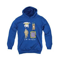 Friends Boys Youth Sybmols Pull Over Hoodie / Hooded Sweatshirt