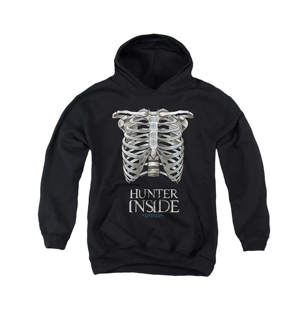 Supernatural Boys Youth Hunter Inside Pull Over Hoodie / Hooded Sweatshirt