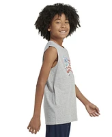 adidas Big Boys Sleeveless Usa Graphic Heathered T-Shirt