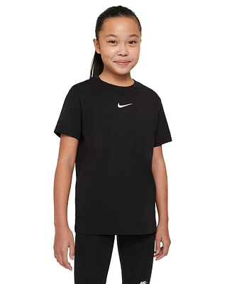 Nike Sportswear Big Girls Cotton Swoosh T-Shirt