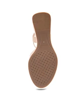 Aerosoles Women's Nixon Buckle Strap Wedge Sandals