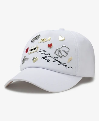 Karl Lagerfeld Paris Women's Charm Baseball Hat