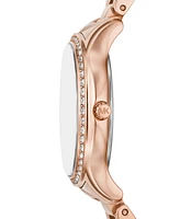 Michael Kors Women's Sage Three-Hand Rose Gold-Tone Stainless Steel Watch 31mm