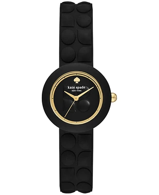 kate spade new york Women's Mini Park Row Silicone Watch 28mm