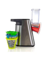 Megachef 4 in 1 Stainless Steel Electric Salad Maker, Salad Shooter, Shredder, Slicer, Chopper and Shooter