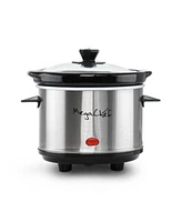 MegaChef 8 Liter Slow Cooker with Mini 0.6 Liter Warmer