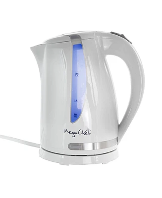 MegaChef 1.7 Quart Lightweight Plastic Electric Tea Kettle