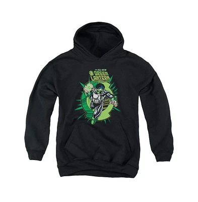 Green Lantern Boys Youth Rayner Cover Pull Over Hoodie / Hooded Sweatshirt