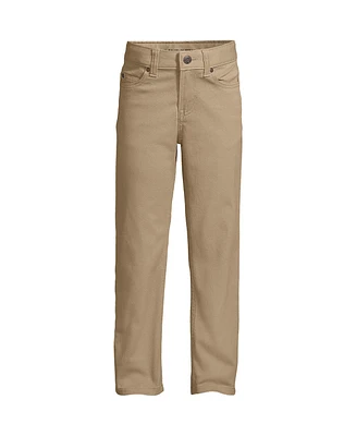 Lands' End Big Boys Iron Knee Stretch 5 Pocket Pants