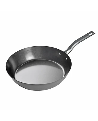 Commercial Chef 12" Carbon Steel Skillet, Non Stick Frying Pan with Ceramic Coating, Safe for Any Cooktop, Oven or Grill, Lighter and Cools Faster tha