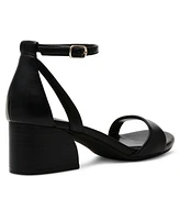 Anne Klein Women's Mia Ankle Strap Block Heel Dress Sandals