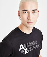 A|X Armani Exchange Men's Short Sleeve Crewneck Logo Graphic T-Shirt