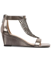 Thalia Sodi Women's Sheila Embellished Ankle-Strap Wedge Sandals