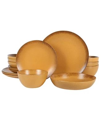 Bloomhouse Reactive Glaze 16-Pc Dinnerware Set, Service for 4