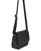 Mancini Pebble Alison Leather Crossbody Handbag