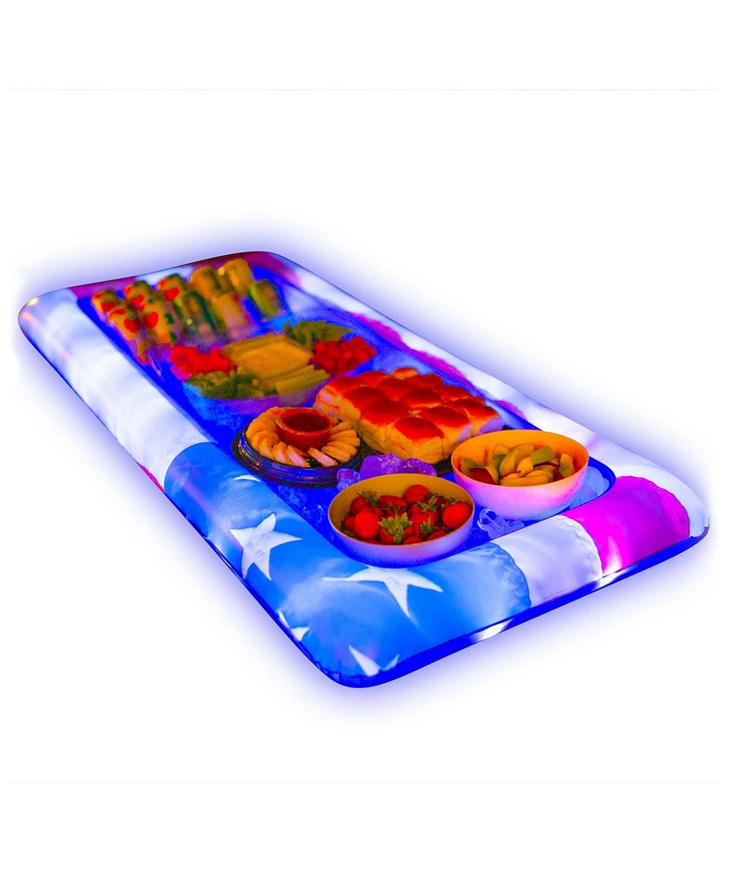 PoolCandy Stars Stripes Led Buffet Cooler