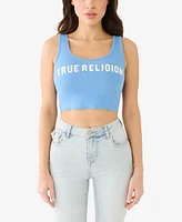 True Religion Women's Utility Cut Hem Tank Top