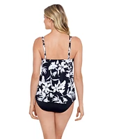 ShapeSolver by Penbrooke Women's Handkerchief Fauxkini One-Piece Swimsuit