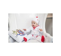 Royal Baby Collection Organic Cotton Gloved Footed Coverall Captain with Hat Gift Box