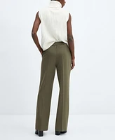 Mango Women's Straight Long Pants