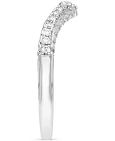 Diamond Front & Side Contour Band (1/3 ct. t.w.) in 14k White Gold