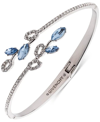 Givenchy Pave & Color Crystal Bypass Bangle Bracelet