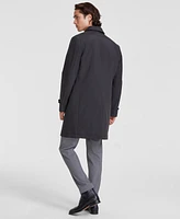 Calvin Klein Men's Solid Black Overcoat