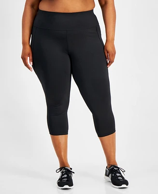 Id Ideology Plus Compression Cropped Leggings, Created for Macy's