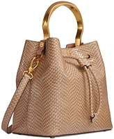 Donna Karan Lawrence Python Top Handle Bucket