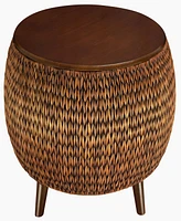 Gallerie Decor Bali Breeze Round Storage Table