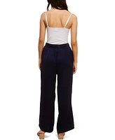 John Paul Richard Solid Washer Drawstring Pants