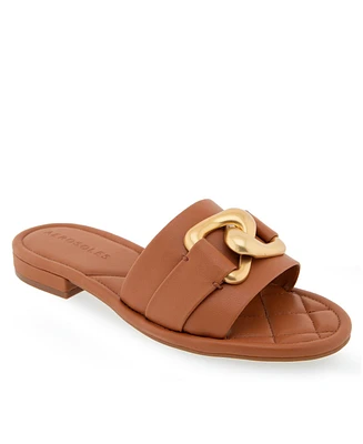 Aerosoles Women's Big Charm Buckle Sandals