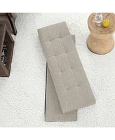 Ornavo Home Foldable Tufted Storage Ottoman