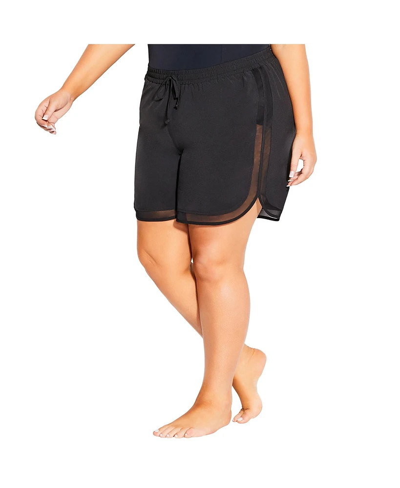 Avenue Plus Size Longline Board Short