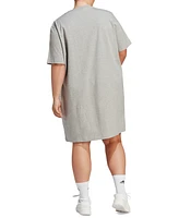 adidas Plus Essentials 3-Stripes Boyfriend T-Shirt Dress