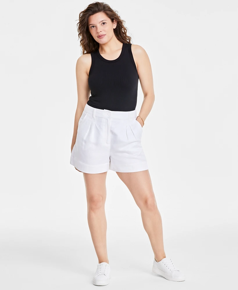 On 34th Women's High-Rise Tailored Shorts, Created for Macy's