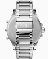 Diesel Men's Mr. Daddy 2.0 Chronograph Silver-Tone Stainless Steel Watch 57mm