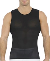 Instaslim Men's Big & Tall Power Mesh Compression Sleeveless Crewneck Shirt