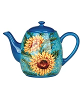 Certified International Golden Sunflowers Teapot