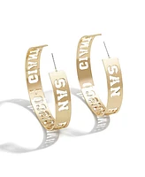 Women's Wear by Erin Andrews x Baublebar San Francisco Giants Large Cutout Hoop Earrings - Gold