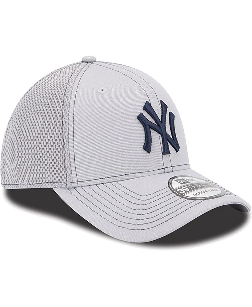 Men's New Era York Yankees Gray Neo 39THIRTY Stretch Fit Hat