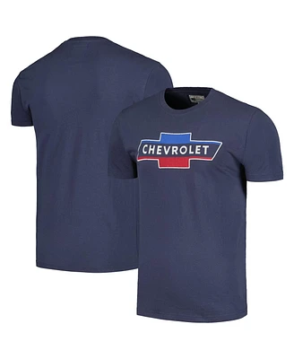 Men's American Needle Navy Distressed Chevrolet Brass Tacks T-shirt