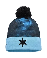 Men's New Era Black Minnesota United Fc Jersey Hook Cuff Knit Hat with Pom