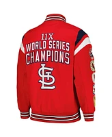 Men's G-iii Sports by Carl Banks Red St. Louis Cardinals Quick Full-Snap Varsity Jacket